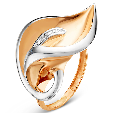 Кольцо, золото, бриллиант, д110035